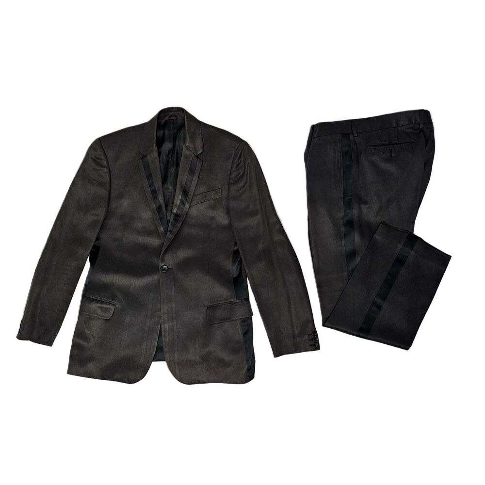 Cavalli Men’s Brown Tuxedo Suit Italy Jacket Size 52 (US 42) - Pants Size 32
